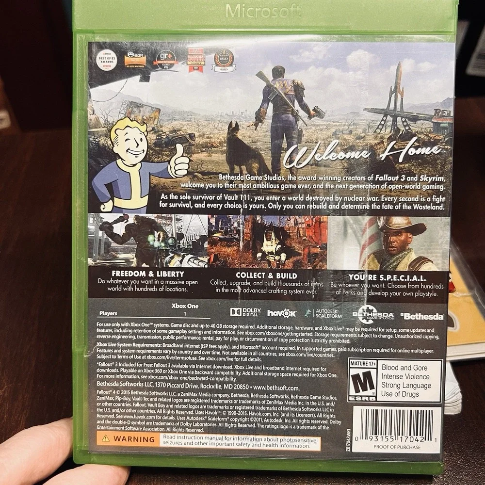 Fallout 4 Xbox One Complete w/ Case & Disc Tested 2015 Bethesda M Rated‎